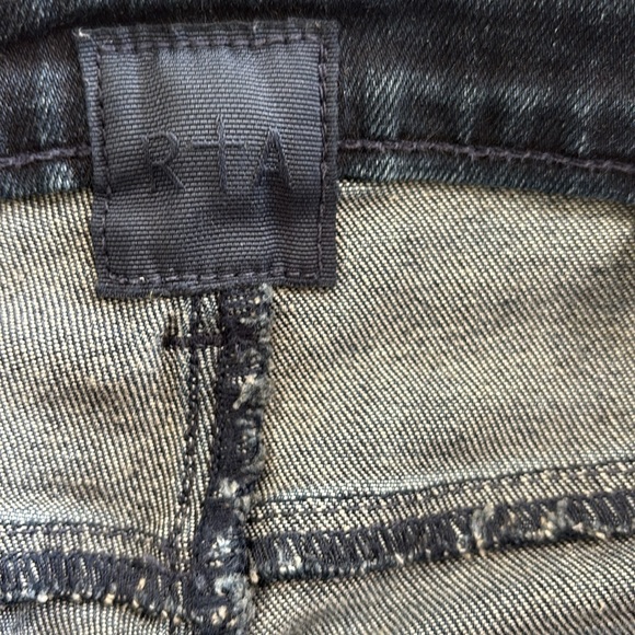 R+A Dark Blue Skinny Jeans W/ Zippers - Picture 5 of 9